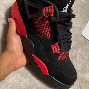 Jordan Black and Red Sneakers